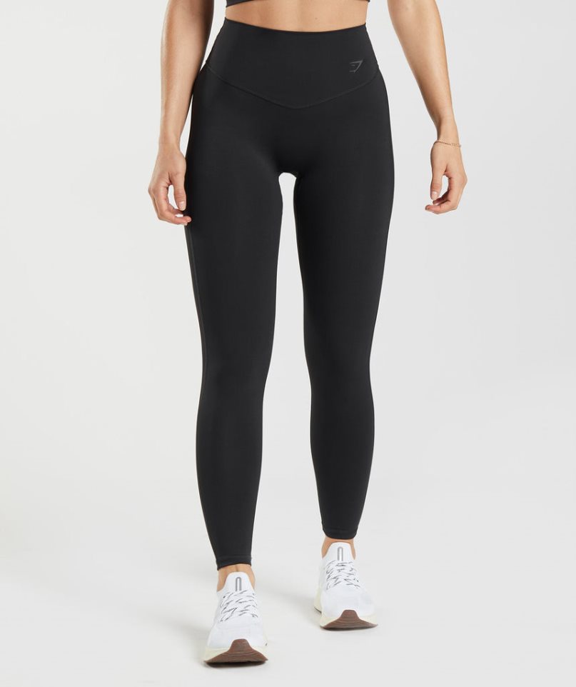 Women\'s Gymshark Elevate Leggings Black | CA 053861